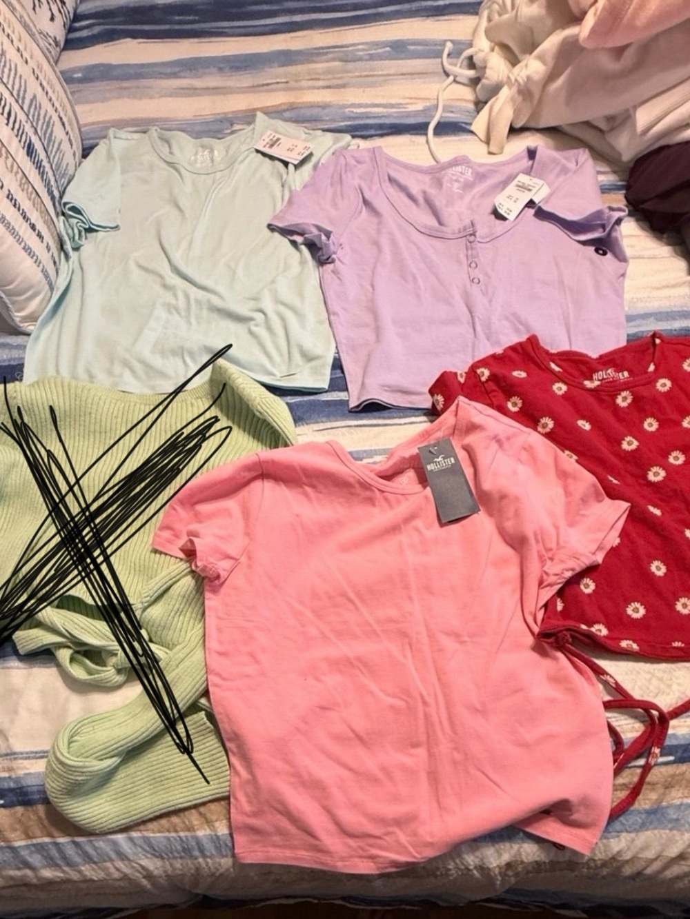 Hollister Pink Crop Top
